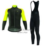 Ale Camo Ropa Ciclismo Culotte Largo 2017 Hombre Mangas Largas ALE Gorrao Nord Negro y AMarillo