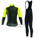 Ale Camo Ropa Ciclismo Culotte Largo 2017 Hombre Mangas Largas ALE Gorrao Nord Negro y AMarillo