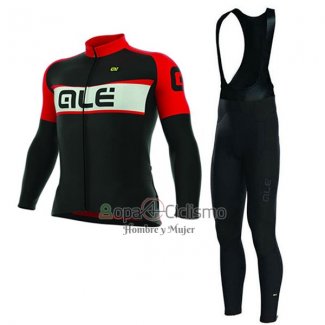 Ale Excel Ropa Ciclismo Culotte Largo 2017 Hombre Mangas Largas Weddell Rojo