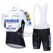 Deceuninck Quick Step Ropa Ciclismo Culotte Corto 2020 Mangas Cortas Blanco Negro