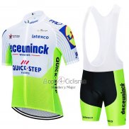 Deceuninck Quick Step Ropa Ciclismo Culotte Corto 2020 Mangas Cortas Blanco Verde