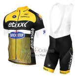 Etixx Quick Step Ropa Ciclismo Culotte Corto 2016 Mangas Cortas AMarillo y Negro