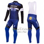 Etixx Quick Step Ropa Ciclismo Culotte Largo 2016 Mangas Largas Azul y Negro