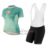 Pearl Izumi Ropa Ciclismo Culotte Corto 2017 Mujer Mangas Cortas Verde y Blanco