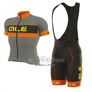 Ale Graphics Prr Bermuda Ropa Ciclismo Culotte Corto 2017 Hombre Mangas Cortas Naranja y Gris