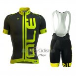 Ale Ropa Ciclismo Culotte Corto 2016 Hombre Mangas Cortas Verde y Negro