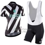 Bianchi Ropa Ciclismo Culotte Corto 2017 Mujer Mangas Cortas Negro y Blanco