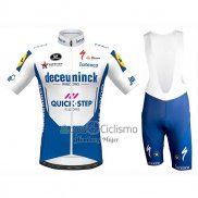 Deceuninck Quick Step Ropa Ciclismo Culotte Corto 2020 Mangas Cortas Blanco Azul
