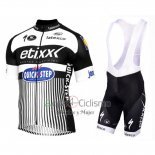 Etixx Quick Step Ropa Ciclismo Culotte Corto 2016 Mangas Cortas Blanco y Negro