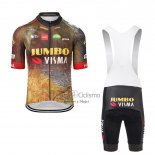 Jumbo Visma Ropa Ciclismo Culotte Corto 2023 Hombre Mangas Cortas Verde