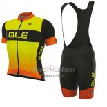 Ale R-ev1 Rumbles Ropa Ciclismo Culotte Corto 2017 Hombre Mangas Cortas AMarillo