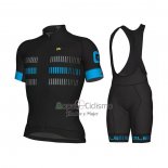 Ale Ropa Ciclismo Culotte Corto 2021 Hombre Mangas Cortas Azul Gris