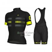 Ale Ropa Ciclismo Culotte Corto 2021 Hombre Mangas Cortas Gris AMarillo