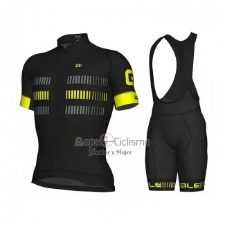 Ale Ropa Ciclismo Culotte Corto 2021 Hombre Mangas Cortas Gris AMarillo
