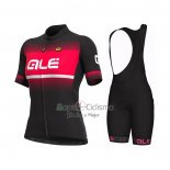 Ale Ropa Ciclismo Culotte Corto 2021 Mujer Mangas Cortas Rojo
