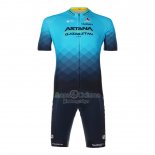 Astana Qazaqstan Team Ropa Ciclismo Culotte Corto 2023 Mangas Cortas Profundo Azul
