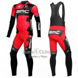 Bmc Ropa Ciclismo Culotte Largo 2016 Mangas Largas Negro y Rojo