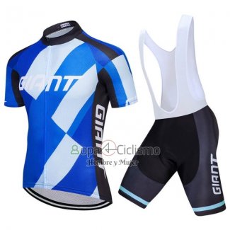Giant Ropa Ciclismo Culotte Corto 2018 Hombre Mangas Cortas Azul