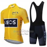 Ineos Ropa Ciclismo Culotte Corto 2020 Mangas Cortas AMarillo Negro