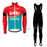Lotto Dstny Ropa Ciclismo Culotte Largo 2023 Mangas Largas Rojo Azur