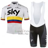 Sky UCI Mondo Campioneropa Ciclismo Culotte Corto 2017 Hombre Mangas Cortas