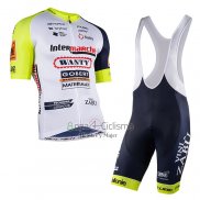 Wanty-gobert Ciclismo Team Ropa Ciclismo Culotte Corto 2022 Mangas Cortas Blanco Azul