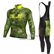 Ale Ropa Ciclismo Culotte Largo 2016 Hombre Mangas Largas AMarillo y Verde