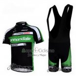 Cannondale Ropa Ciclismo Culotte Corto 2011 Hombre Mangas Cortas Negro y Verde