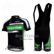 Cannondale Ropa Ciclismo Culotte Corto 2011 Hombre Mangas Cortas Negro y Verde