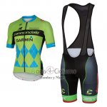 Cannondale Ropa Ciclismo Culotte Corto 2017 Hombre Mangas Cortas Verde y Azul