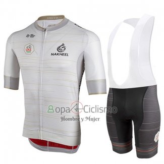 Castelli UAE Tour Ropa Ciclismo Culotte Corto 2019 Hombre Mangas Cortas Blanco