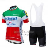 Deceuninck Quick Step Ropa Ciclismo Culotte Corto 2019 Mangas Cortas Verde Blanco Rojo