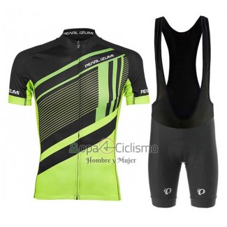 Pearl Izumi Ropa Ciclismo Culotte Corto 2017 Hombre Mangas Cortas Verde y Negro