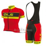 Ale Graphics Prr Bermuda Ropa Ciclismo Culotte Corto 2017 Hombre Mangas Cortas Rojo y AMarillo
