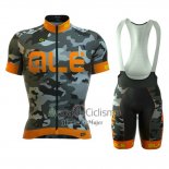 Ale Ropa Ciclismo Culotte Corto 2016 Hombre Mangas Cortas Naranja y Gris