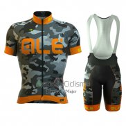 Ale Ropa Ciclismo Culotte Corto 2016 Hombre Mangas Cortas Naranja y Gris