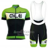 Ale Ropa Ciclismo Culotte Corto 2016 Hombre Mangas Cortas Negro y Verde