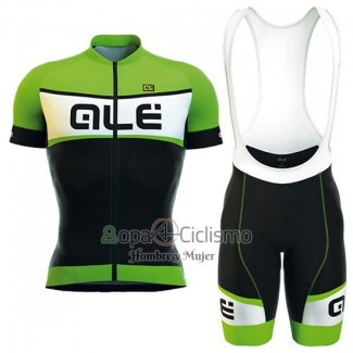 Ale Ropa Ciclismo Culotte Corto 2016 Hombre Mangas Cortas Negro y Verde