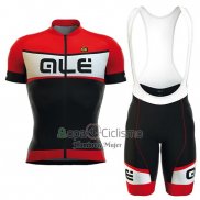 Ale Ropa Ciclismo Culotte Corto 2016 Hombre Mangas Cortas Rojo Blanco Negro