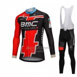 Bmc Ropa Ciclismo Culotte Largo 2018 Mangas Largas Negro y Rojo