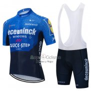 Deceuninck Quick Step Ropa Ciclismo Culotte Corto 2021 Mangas Cortas Azul Violeta
