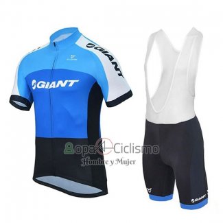 Giant Club Sport Ropa Ciclismo Culotte Corto 2018 Hombre Mangas Cortas Azul y Negro