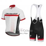 Specialized Ropa Ciclismo Culotte Corto 2018 Hombre Mangas Cortas Blanco Rojo