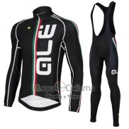 Ale Ropa Ciclismo Culotte Largo 2016 Hombre Mangas Largas Negro y Blanco