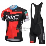 Bmc Ropa Ciclismo Culotte Corto 2018 Mangas Cortas Rojo Negro