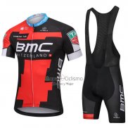 Bmc Ropa Ciclismo Culotte Corto 2018 Mangas Cortas Rojo Negro