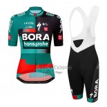Bora-hansgrone Ropa Ciclismo Culotte Corto 2023 Mangas Cortas Verde Rojo