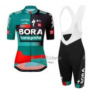 Bora-hansgrone Ropa Ciclismo Culotte Corto 2023 Mangas Cortas Verde Rojo