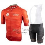 Castelli UAE Tour Ropa Ciclismo Culotte Corto 2019 Hombre Mangas Cortas Naranja