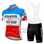 Deceuninck Quick Step Ropa Ciclismo Culotte Corto 2019 Mangas Cortas Azul Blanco Rojo